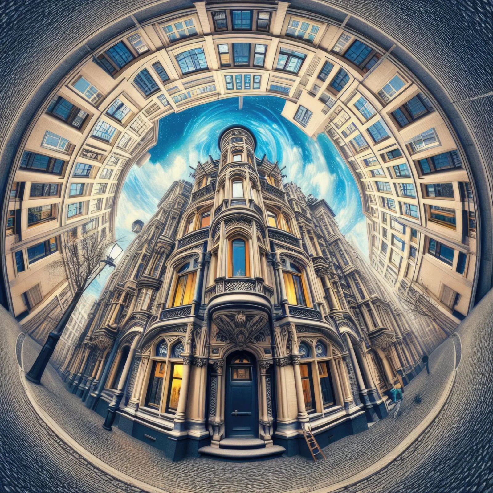 Sphere 059 - Circular Victorian Architecture Poster von Spheres