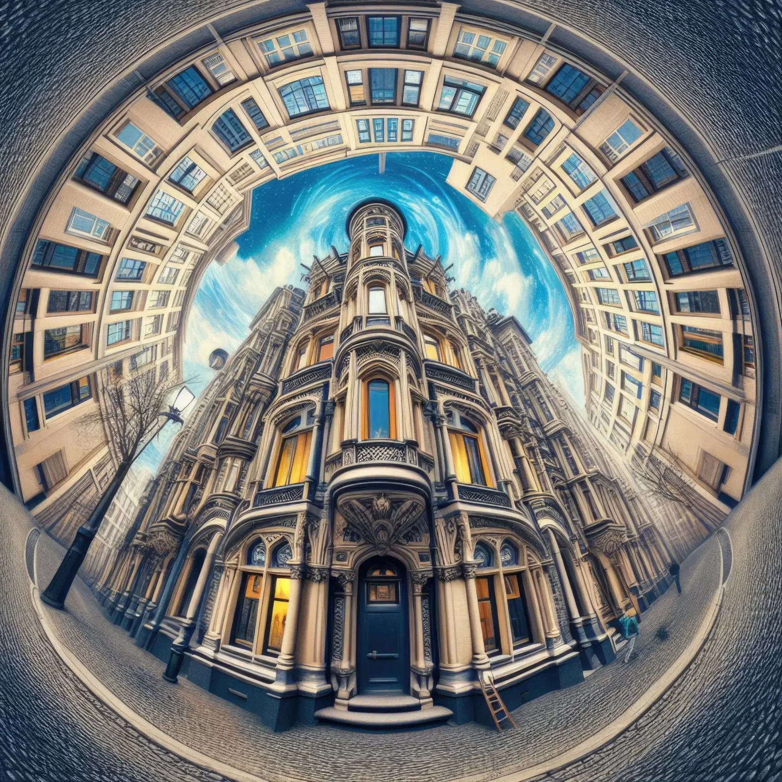 Sphere 059 - Circular Victorian Architecture tela da Spheres