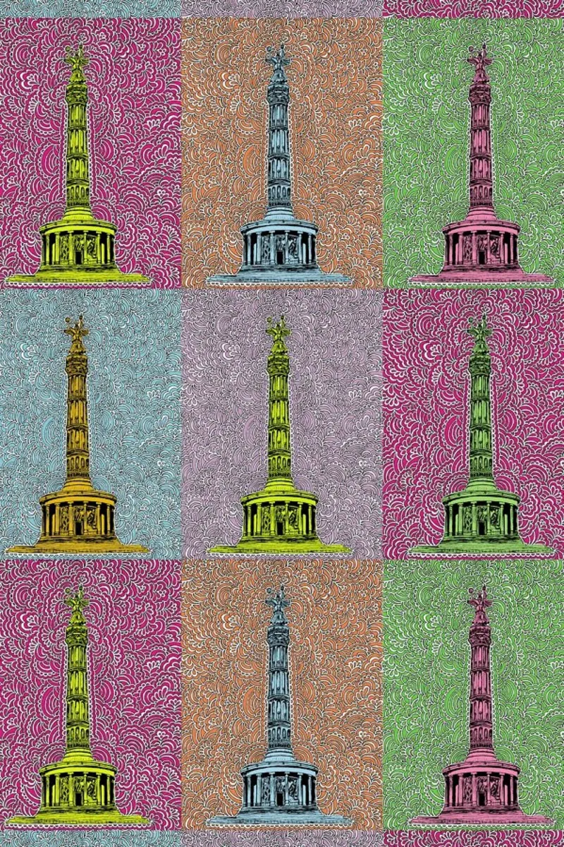 Berlin Siegessäule canvas by KP Design