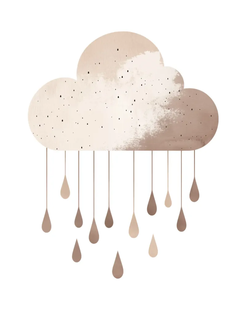 Pastel Cloud (Without Background) tela con Cornice a cassetta da treechild