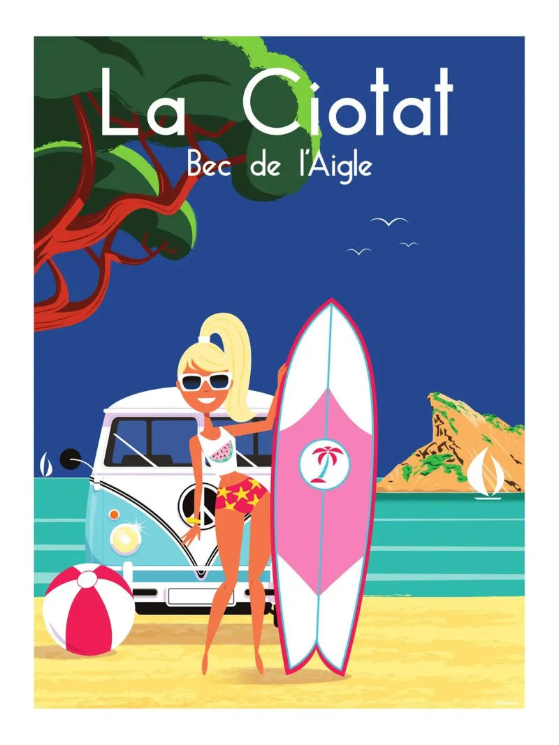 La Ciotat Bec de l'Aigle alu-dibond by Raphaël Delerue