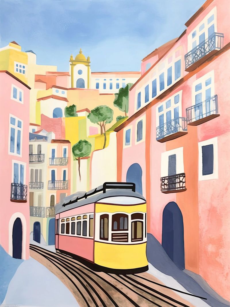 Couleurs de Lisbonne poster de DaarbyN