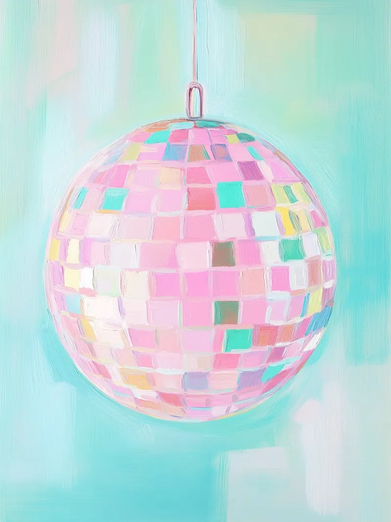 Disco Pastel Dreams pellicola backlit da Carinaprint