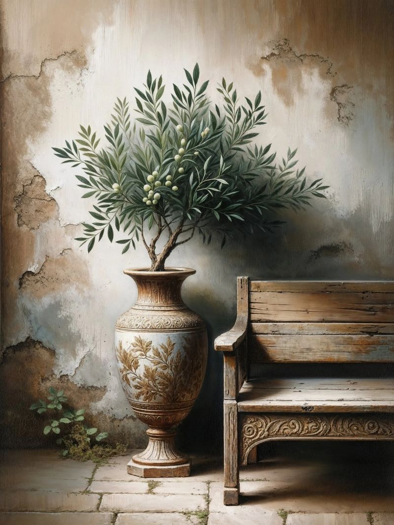 Natura morta mediterranea d'epoca poster da VintageBotanics