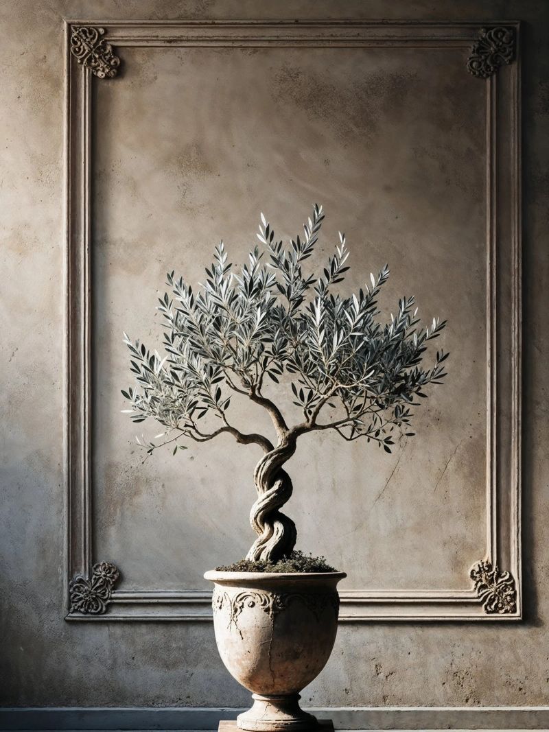 Ramo d'ulivo in vaso poster da VintageBotanics