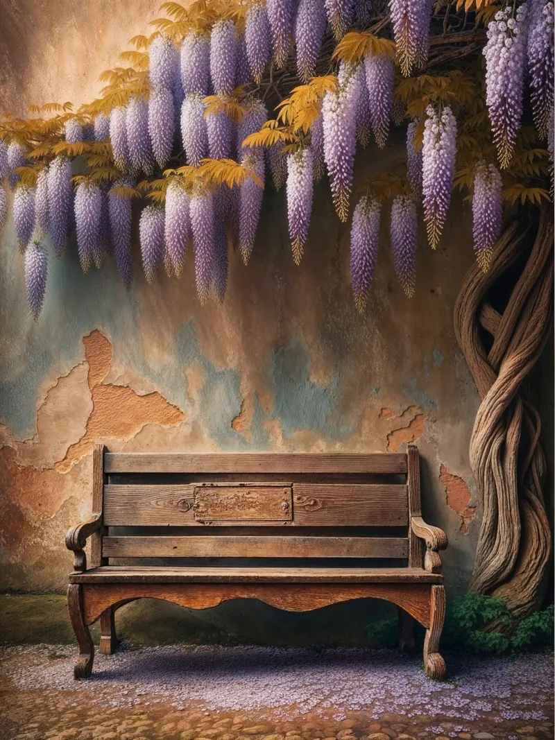 Natura morta di glicine vintage poster da VintageBotanics