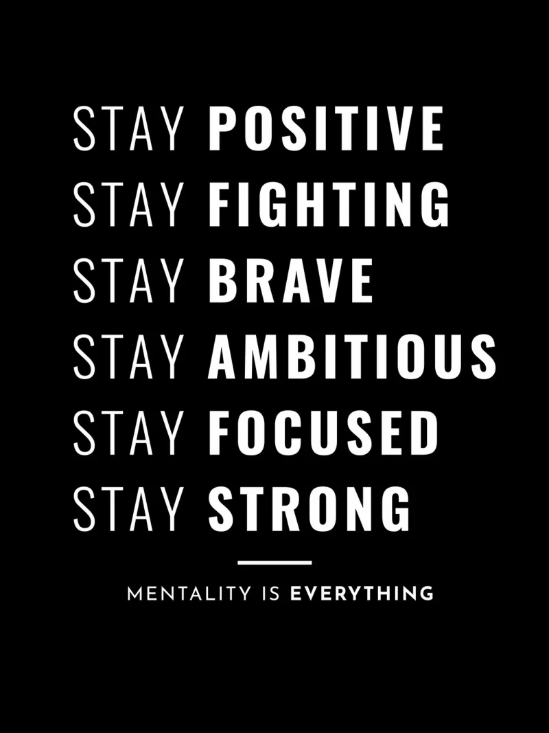 Rester positif Rester combatif Rester courageux Rester ambitieux hahnemühle de Inspirify