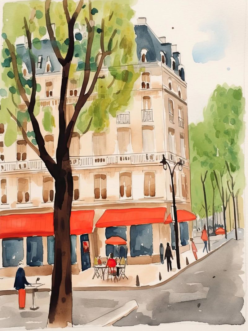 Eine Ecke von Paris Poster von DaarbyN