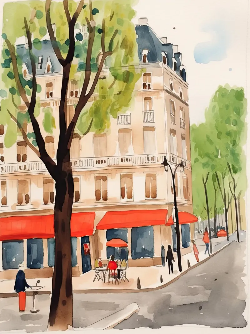 Un angolo di Parigi pellicola backlit da DaarbyN