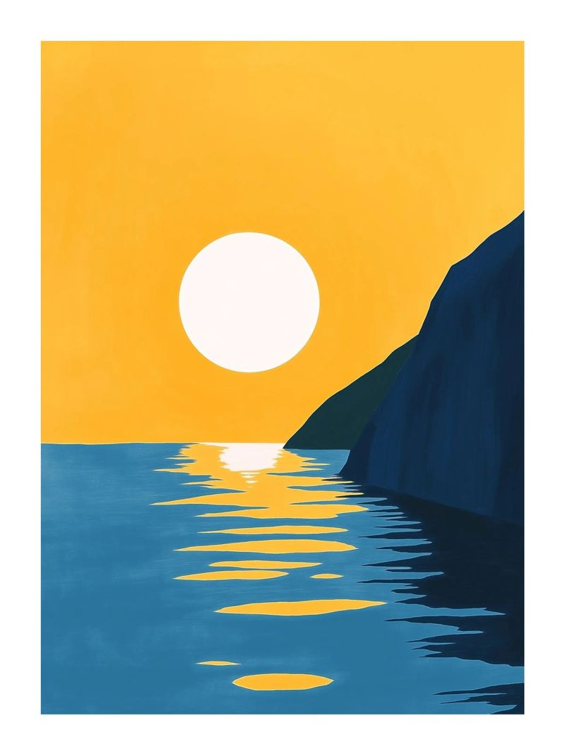 Reflection at sunset poster by DWA