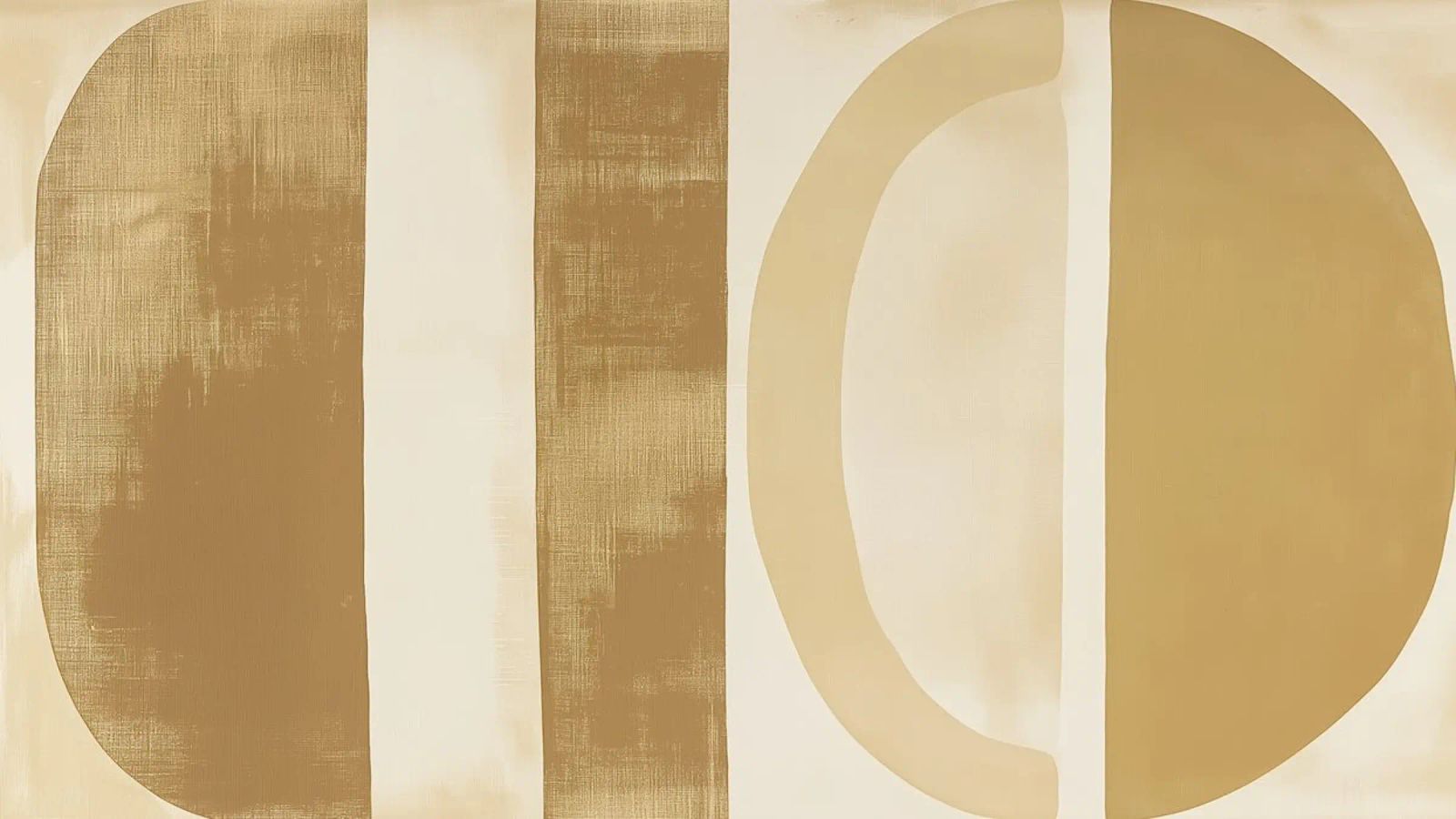 Abstract shapes in soft tones canvas by Imagine