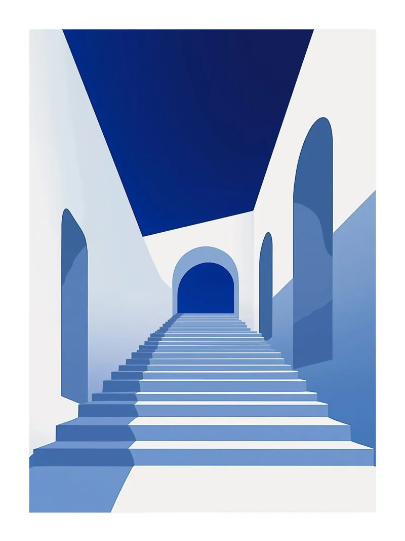 Escalier Azur hahnemühle by DWA