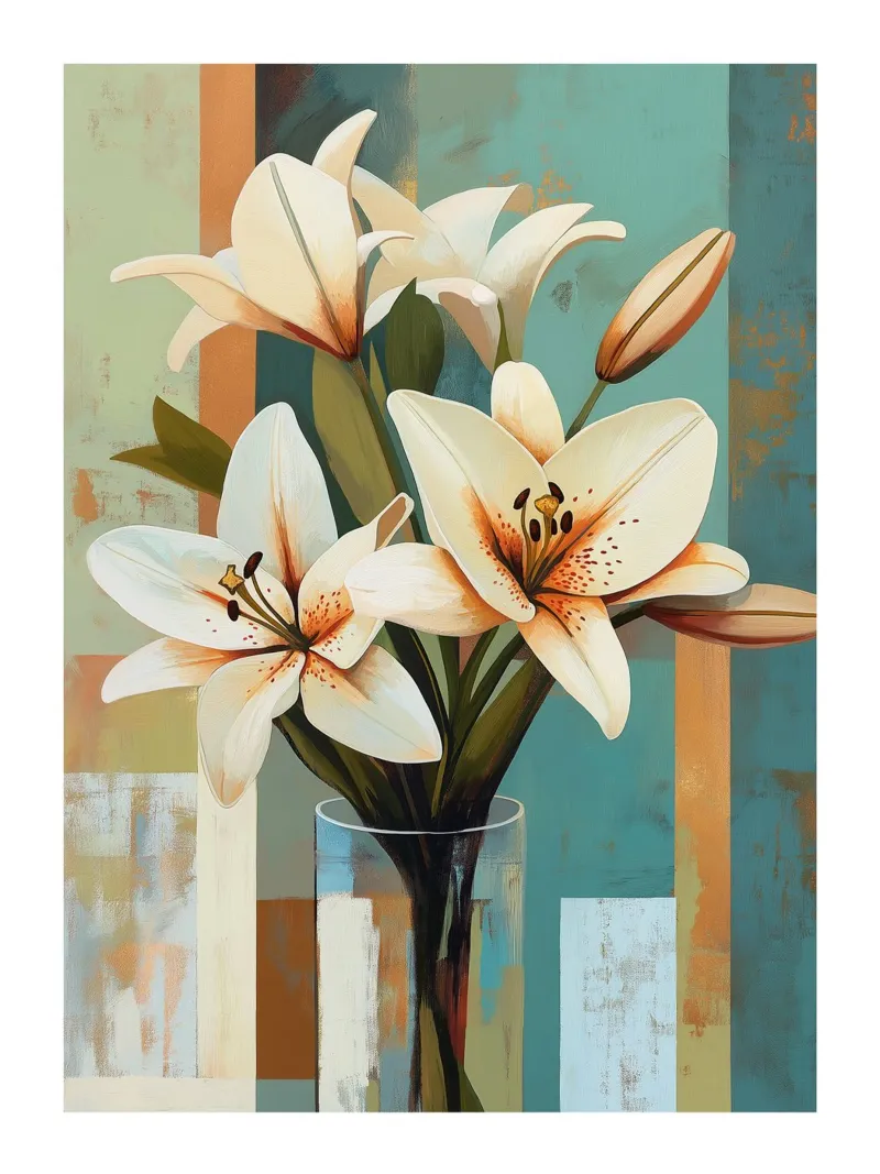 Bouquet of lilies acrylic glass by DWA