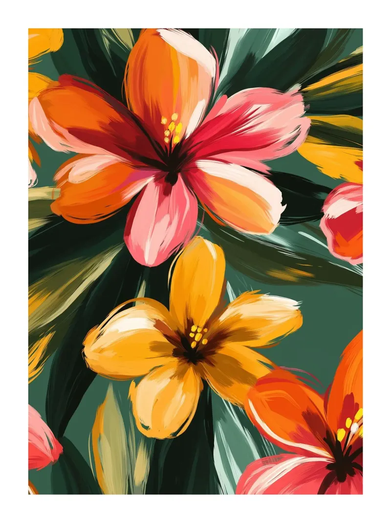 Un'esplosione di fiori carta hahnemühle da DWA