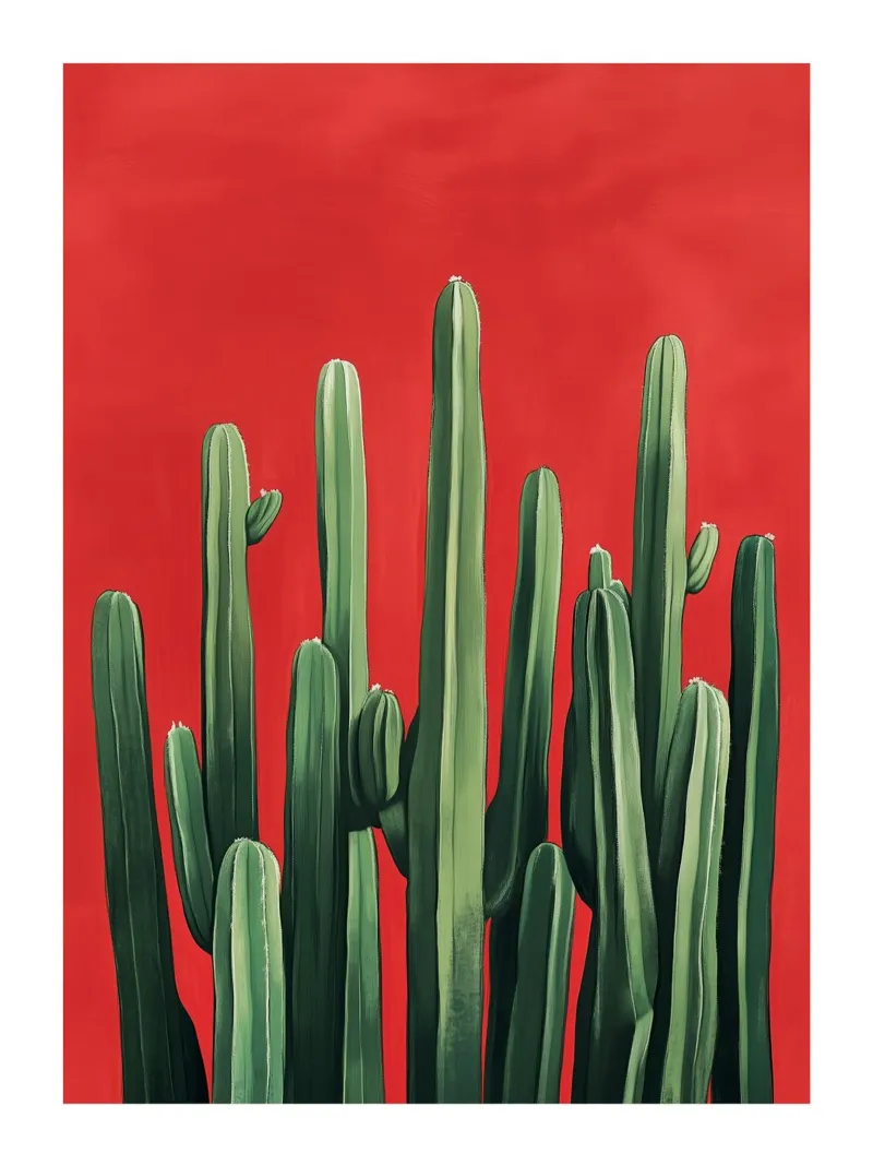 Flamenco Cactus carta hahnemühle da DWA