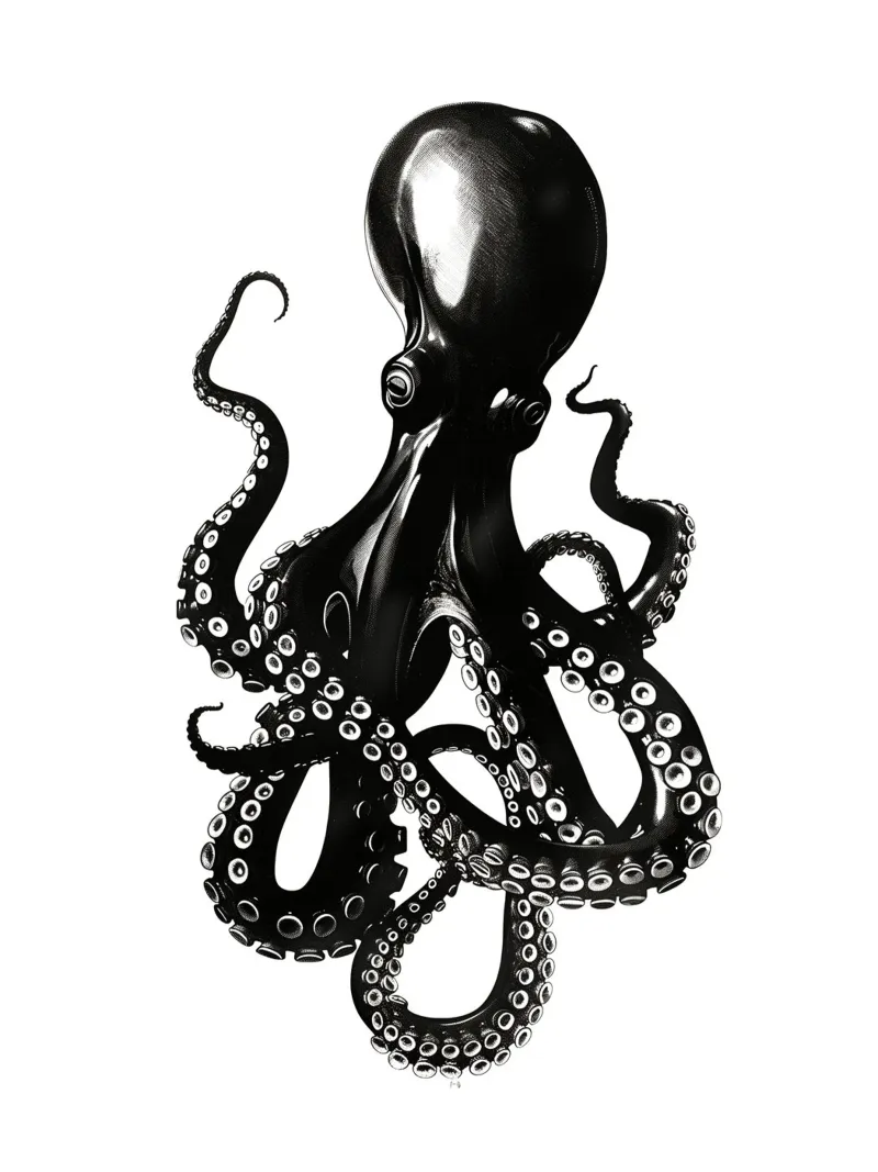 Majestic octopus poster by DWA