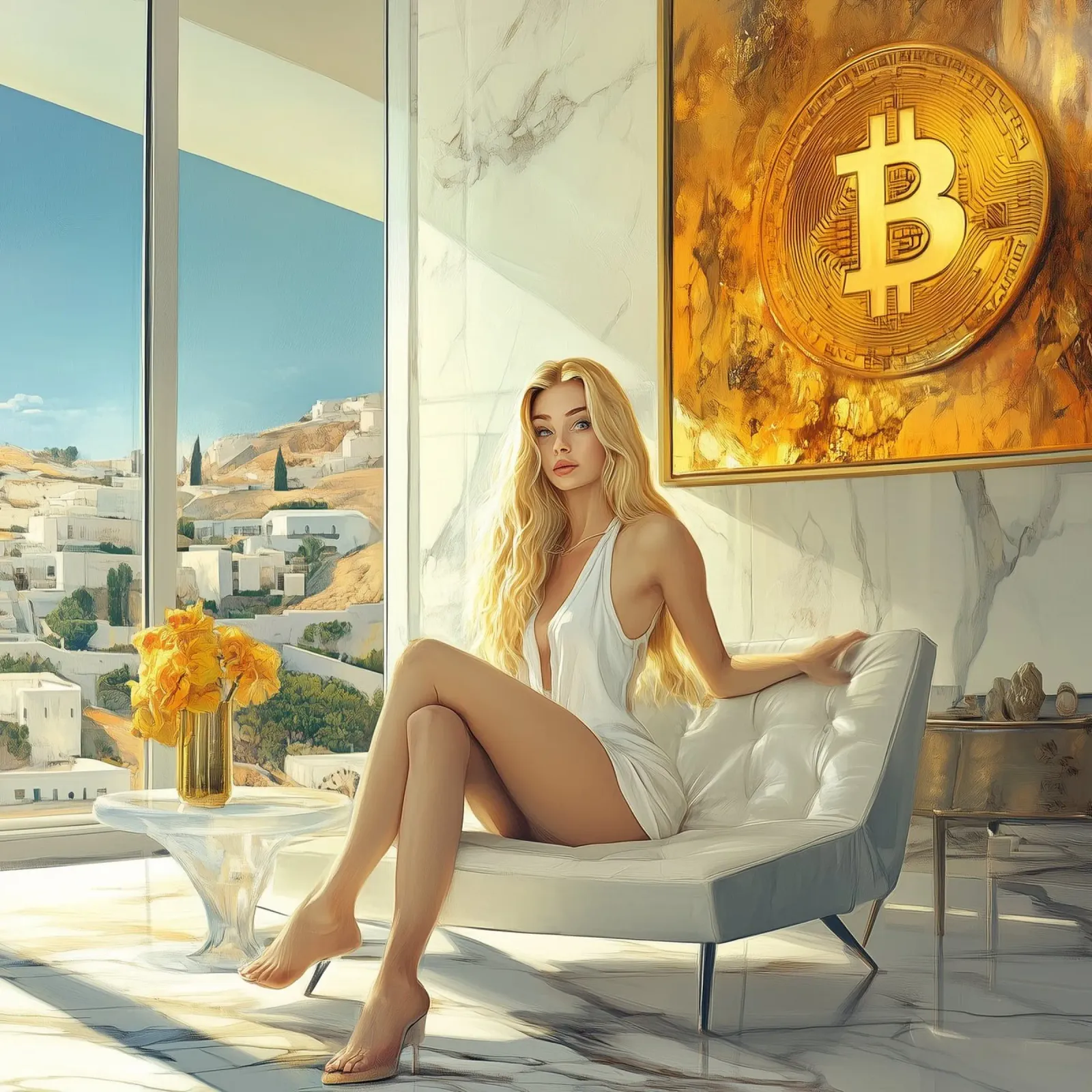 Titolare di Bitcoin pellicola backlit da Motivate-Today