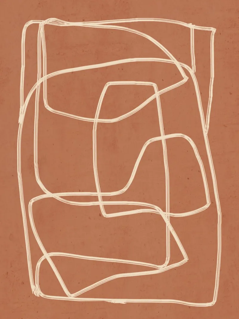 Line art astratta 22 poster da ThingDesign