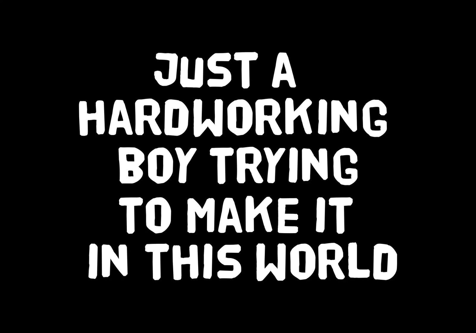 Just a hardworking boy trying to make it in this world canvas by happieeagle