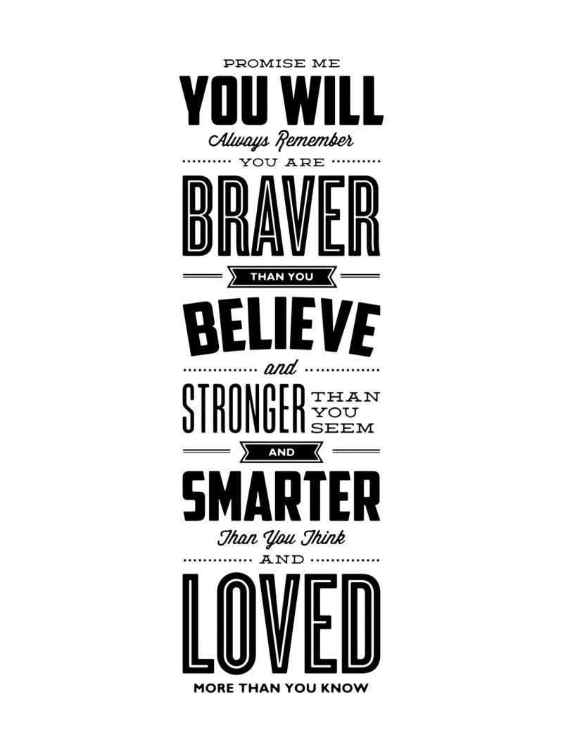 Vous êtes plus courageux que vous ne le croyez, plus fort qu'il n'y paraît poster de THE MOTIVATED TYPE
