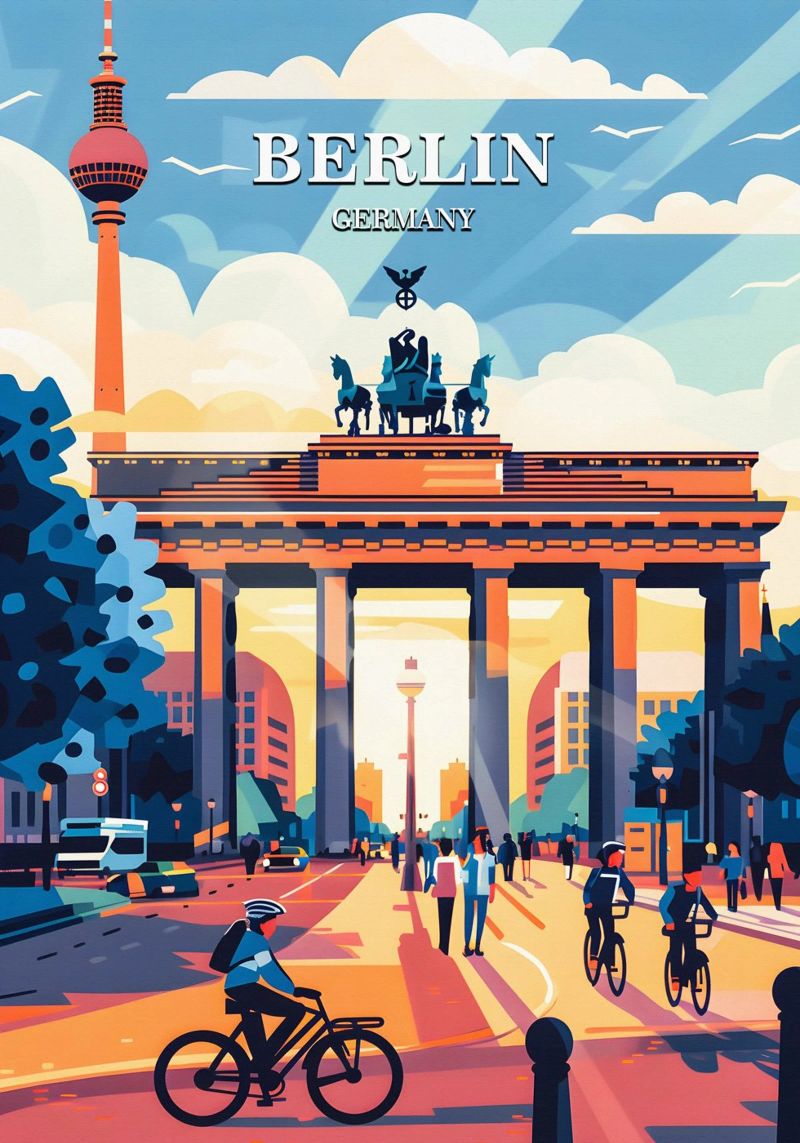 Berlin Germany poster de Travelstudio