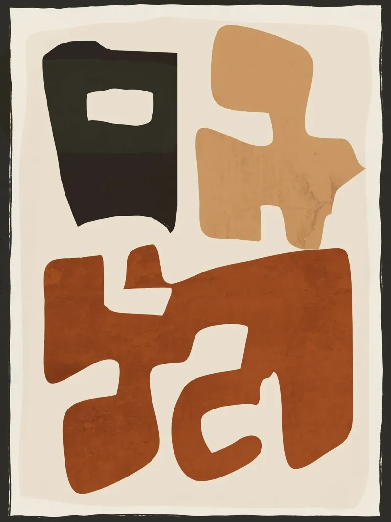 Modern Abstract Shapes 112 hahnemühle by ThingDesign