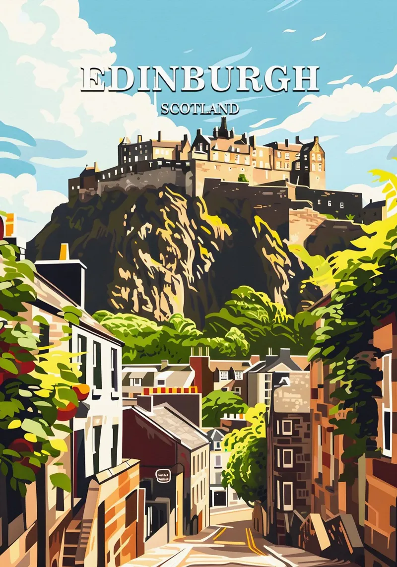 Edinburgh Scotland pellicola backlit da Travelstudio