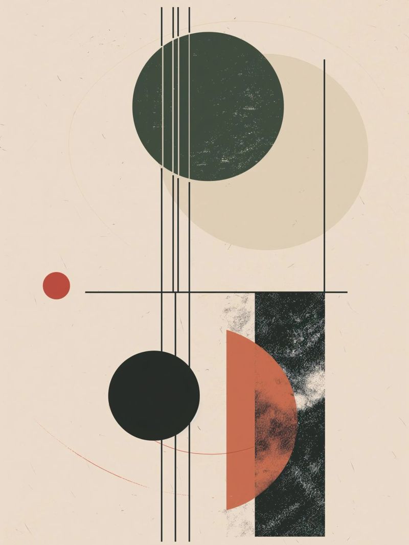Design a geometria astratta poster da Whole©