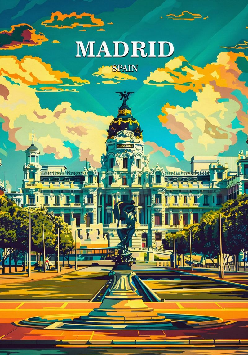 Madrid Spain poster by Travelstudio
