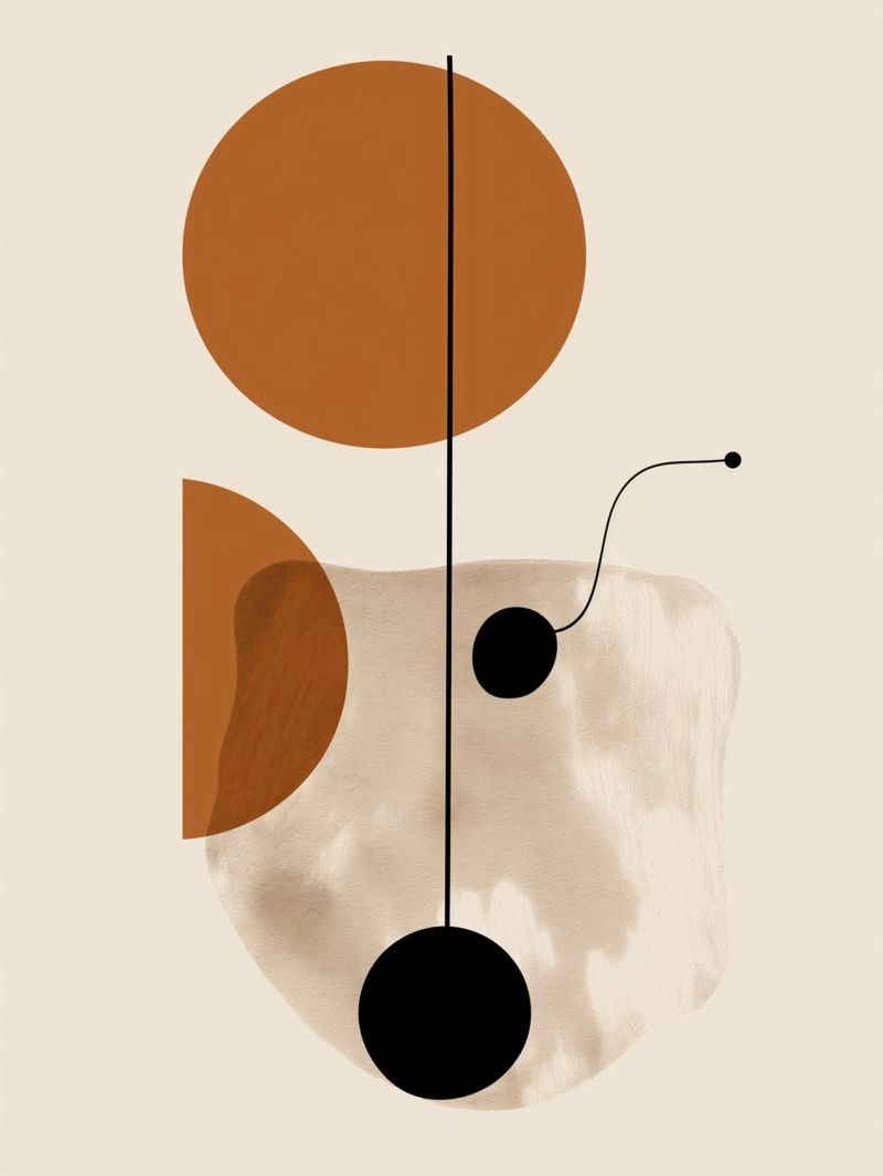 Abstract geometry art poster by Whole©