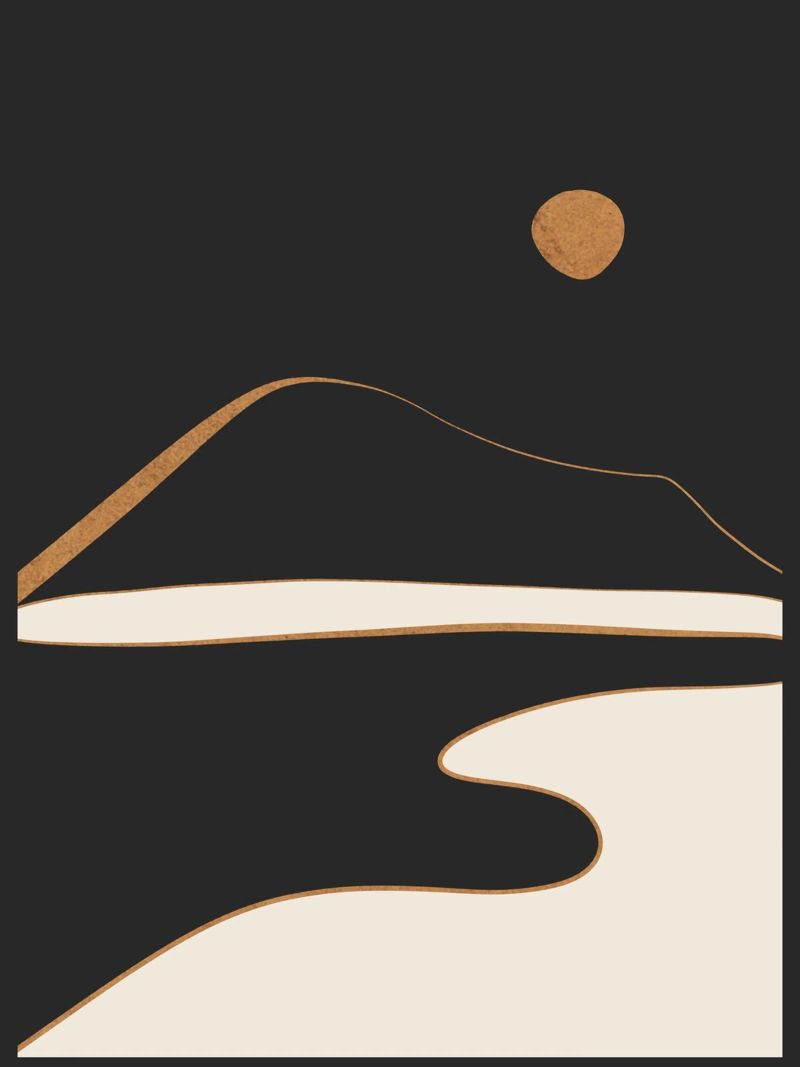 Minimalist Abstract Landscape poster by ThingDesign
