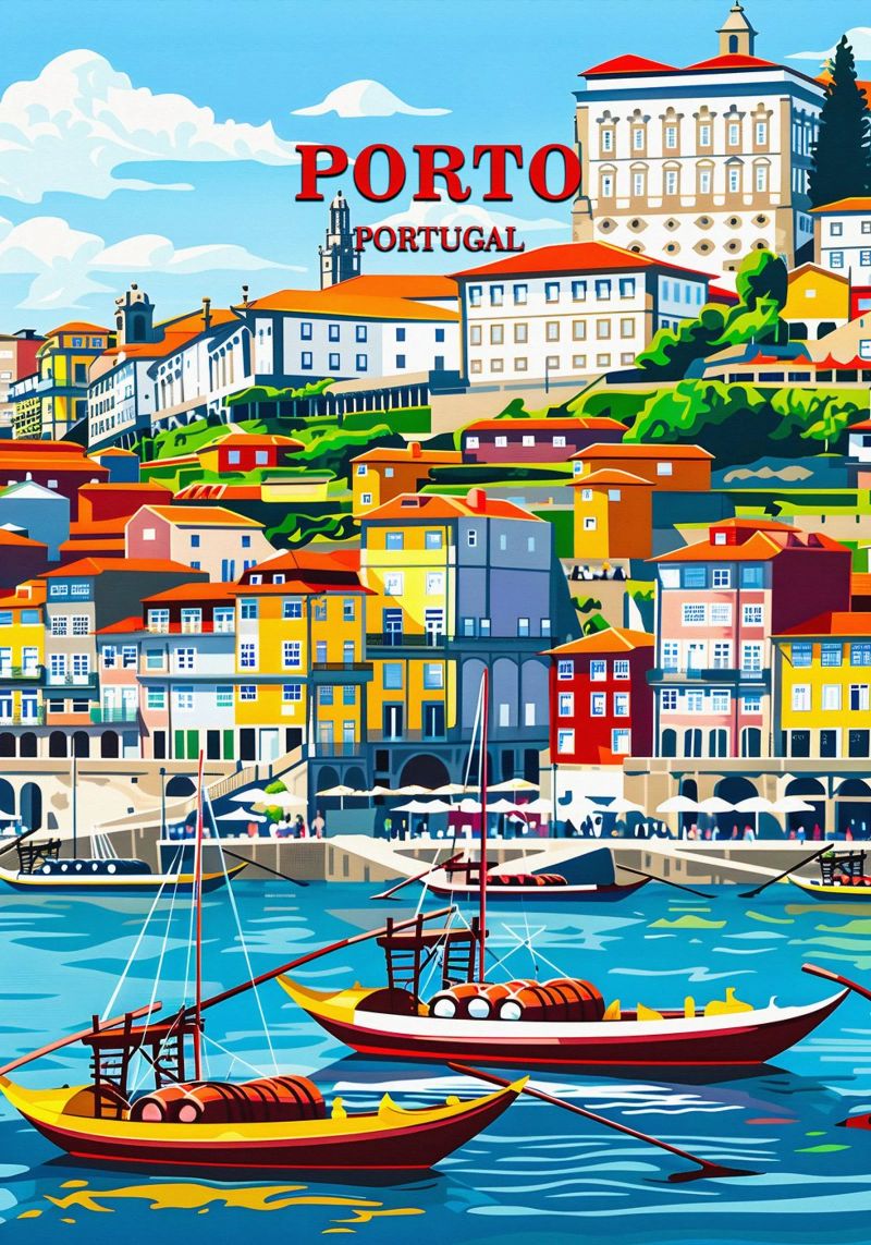 Porto Portugal poster de Travelstudio