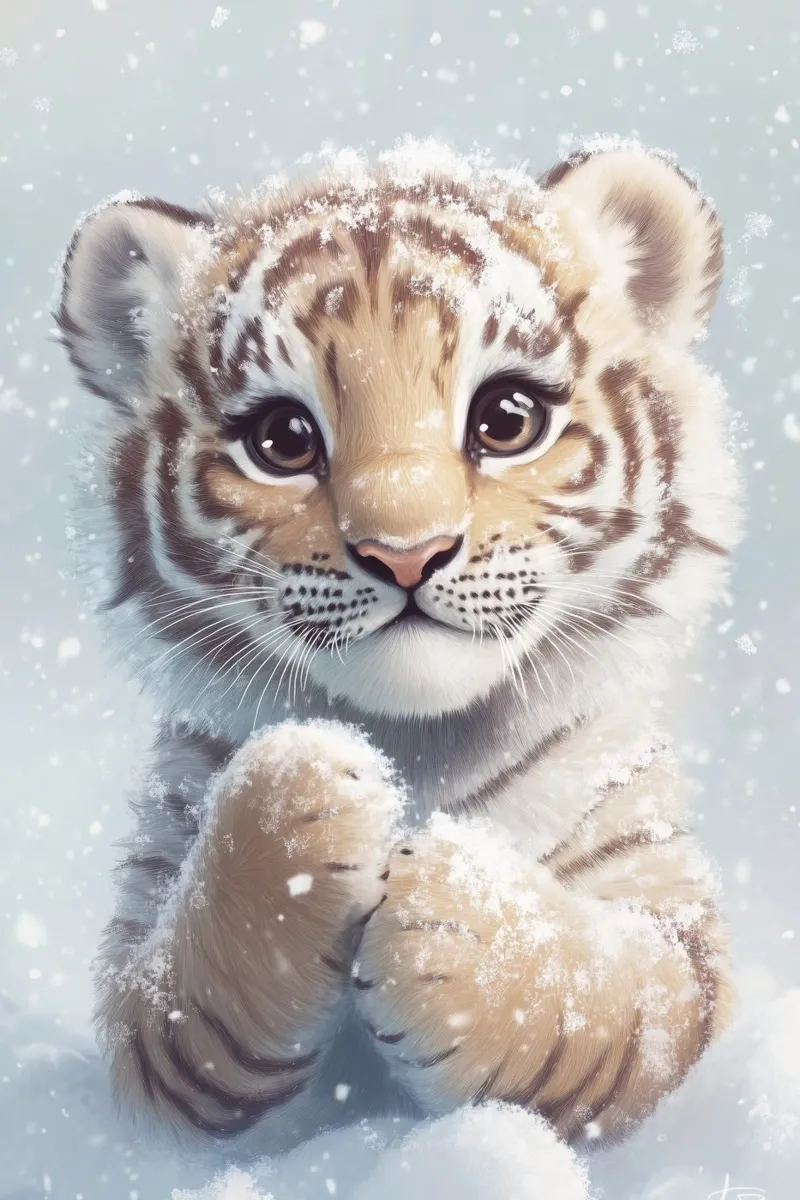 Héros #34 : Tigre dans la neige panneau forex de farbenhelden