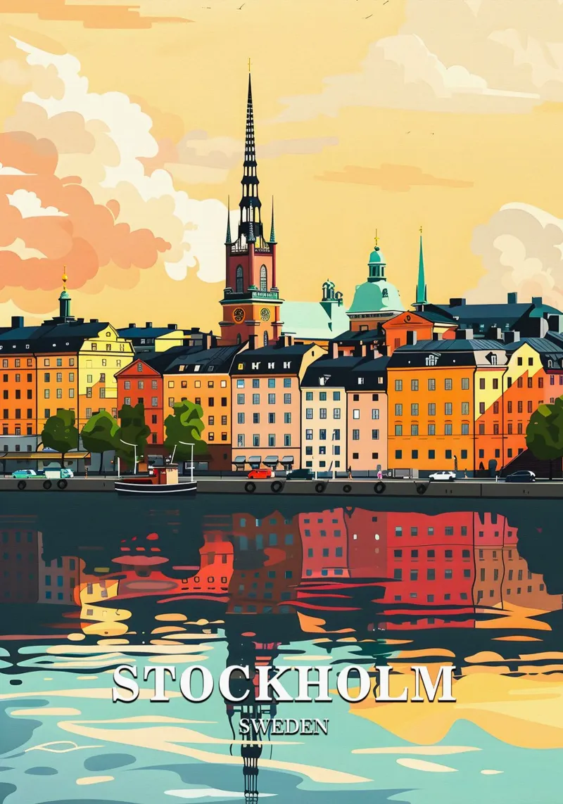 Stockholm Sweden metacrilato de Travelstudio