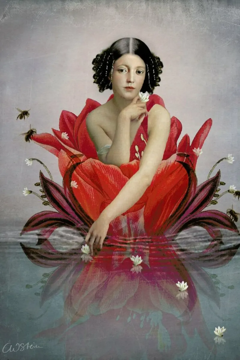 Floating Flower pellicola backlit da Catrin Welz-Stein