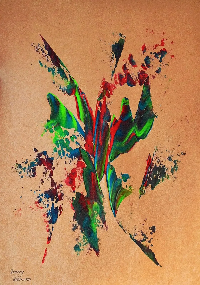 NATURAL STYLE 19 pellicola backlit da Thierry Vobmann Abstract painting