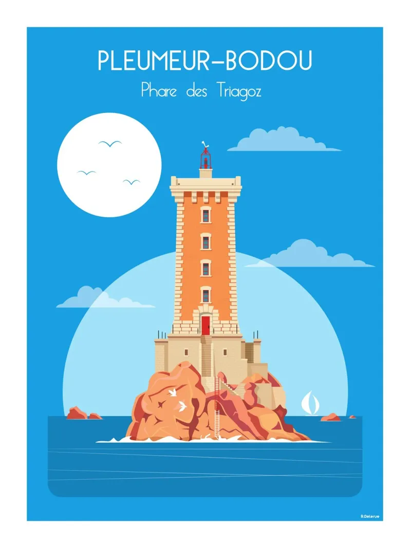 Phare des Triagoz pellicola backlit da Raphaël Delerue