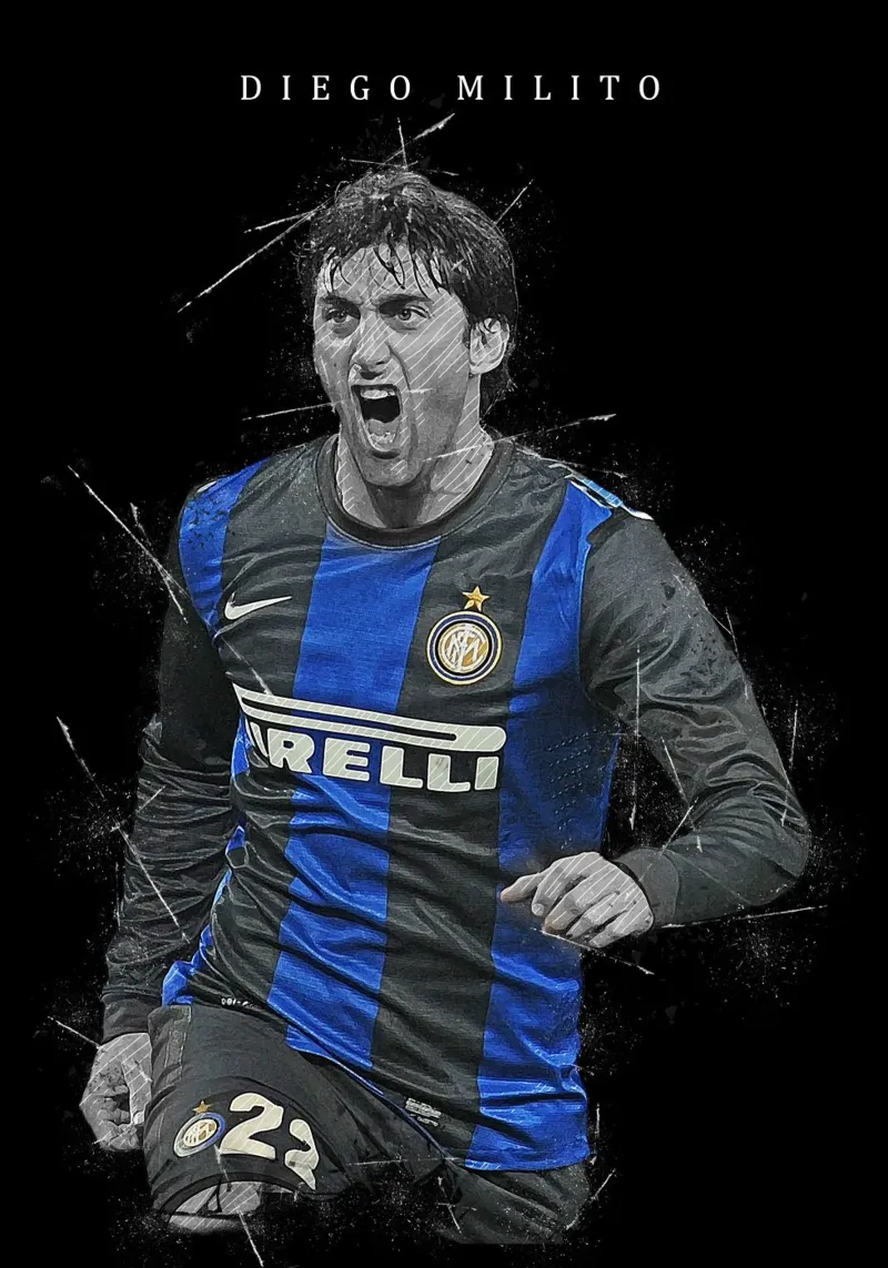 Diego Milito alluminio dibond da tenten