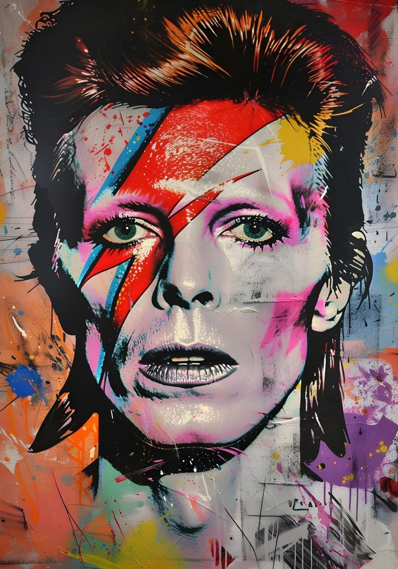 David Bowie poster by FreeArtStudio