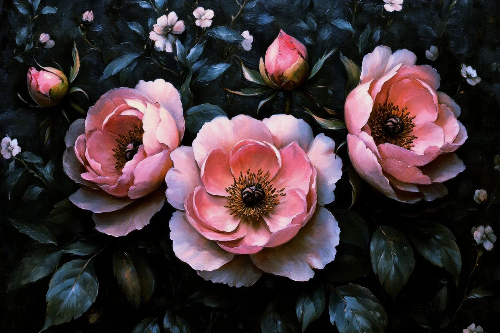Blooming Vintage Elegancia barroca poster de Flower Garden - Uta Naumann