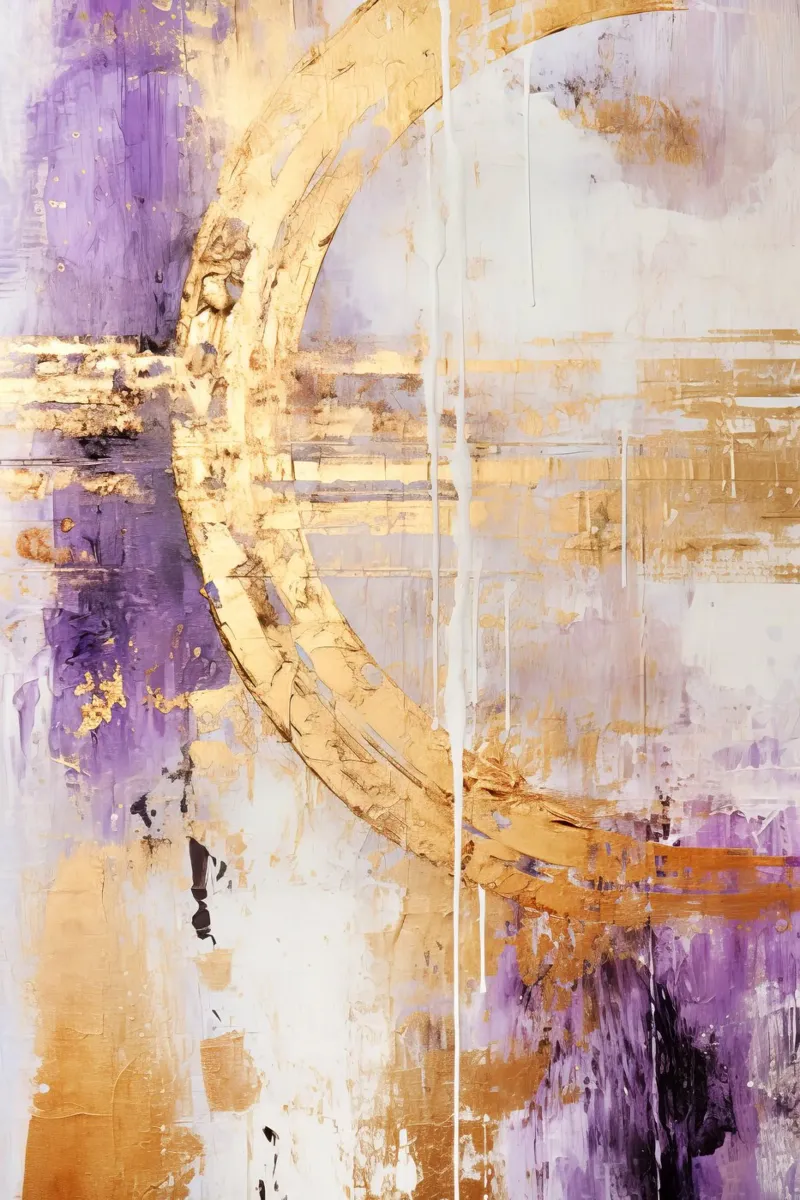 ABSTRACT ART Relief canvas met Baklijst van Melanie Viola