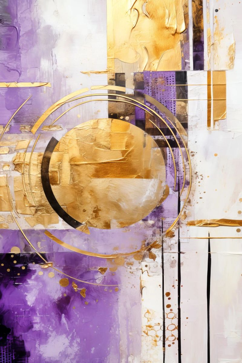 ABSTRACTS KUNST Freude poster van Melanie Viola