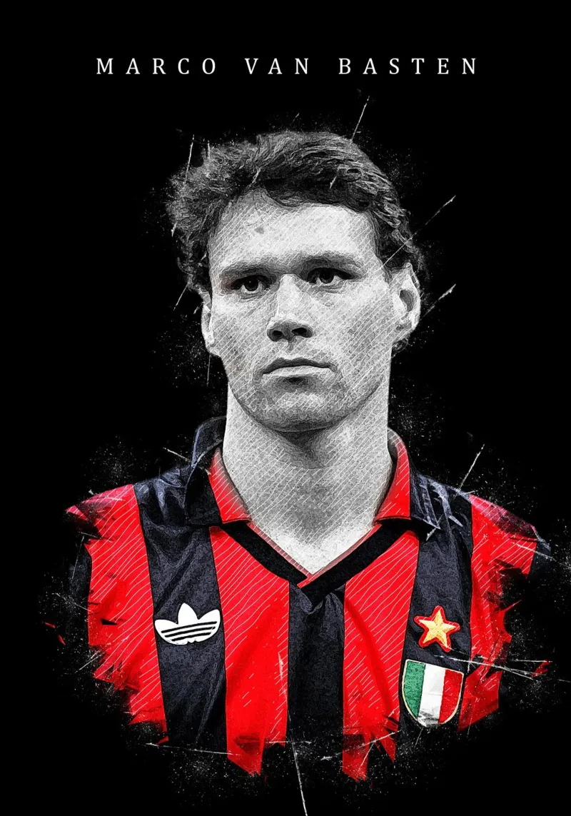 Marco van Basten pellicola backlit da tenten