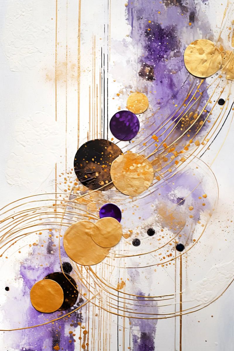 ABSTRAKTE KUNST Plezier poster van Melanie Viola