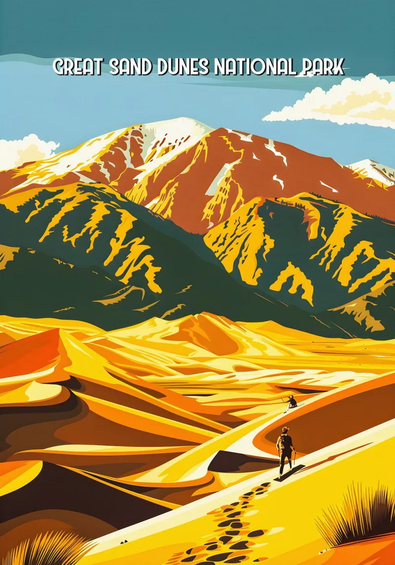 Great Sand Dunes National Park Hahnemühle von Travelstudio