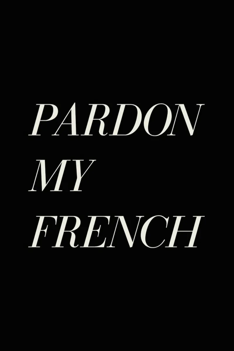 Pardon My French canvas met Baklijst van Florent Bodart