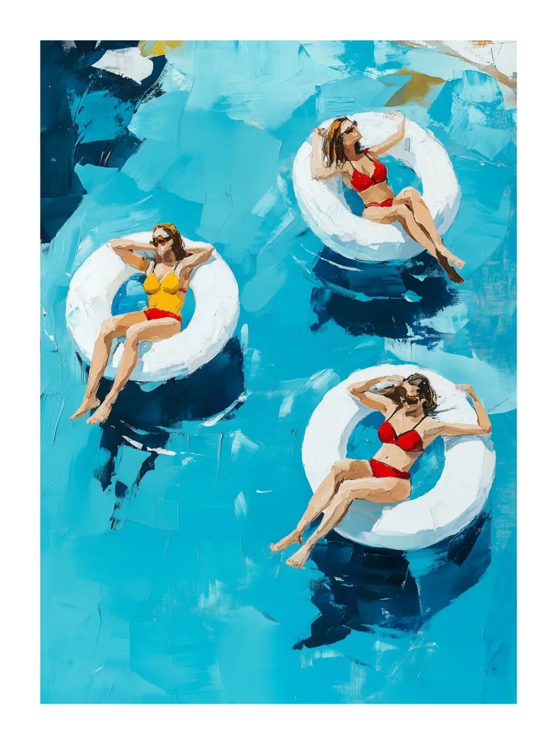 Galleggiare in una piscina poster da DWA