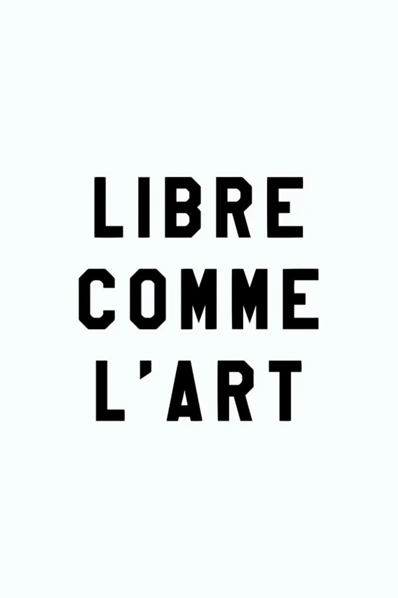 Libre Comme L'Art White acrylic glass by FRAICHE