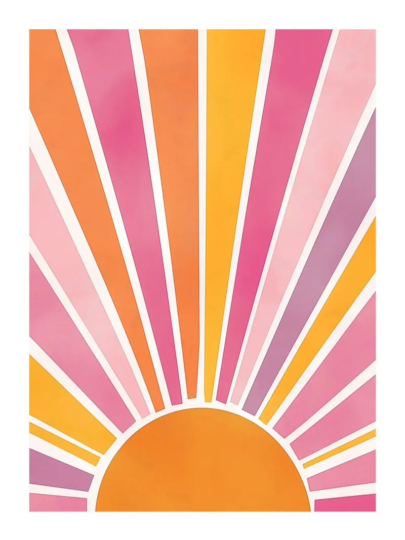 Raggi di sole poster con telaio in alluminio da DWA
