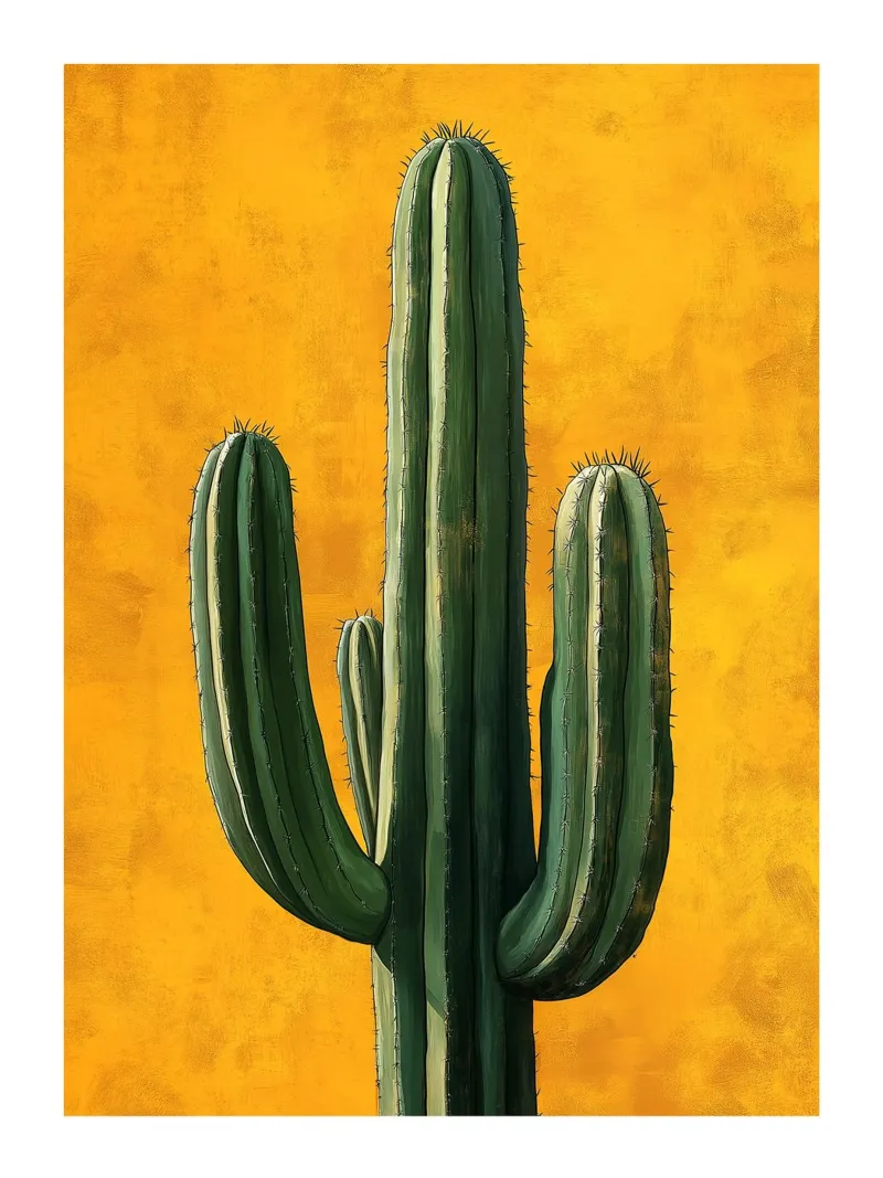 Un cactus maestoso poster con telaio in plastica da DWA